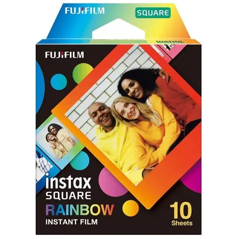 Fujifilm Instax Square Film rainbow 10ks / Instantný film / 86 x 72 mm 