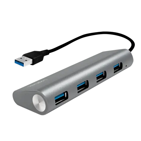 LogiLink UA0307 strieborná / USB Hub / 4X USB 3.0