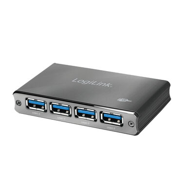 LogiLink UA0282 čierna / USB Hub / 4X USB 3.0