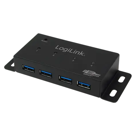 LogiLink UA0149 čierna / USB Hub / 4X USB 3.0