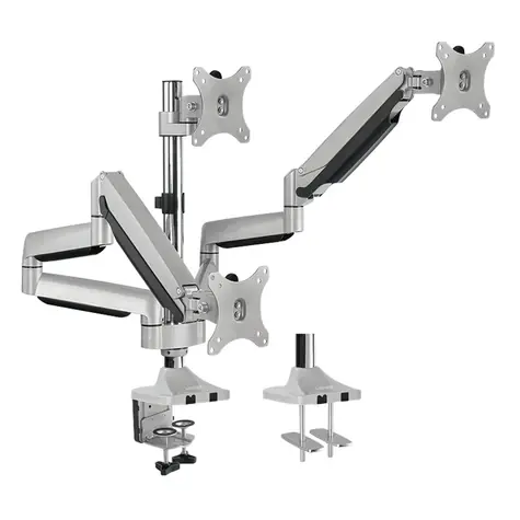 LogiLink BP0052 strieborná / Rameno na 3 monitory / VESA / 13 "až 32" / do 7 kg 