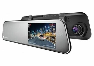 Naviteľ MR155 NV / Zrkadlo s kamerou do auta / FullHD @ 30fps / 4.4 &quot;TFT / uhol záberu 140 ° / microSD