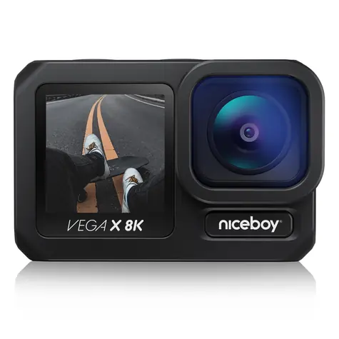 Niceboy VEGA X 8K / Outdoorová kamera / 1.3 "displej / 4K @ 60FPS / USB-C &amp; HDMI