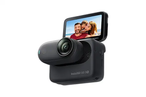 Insta360 GO 3S - 128GB čierna / Akčná kamera / 360° / 4K@30FPS / 2.2" Displej / Wi-Fi / BT 5.0 / 310 mAh / AI editor