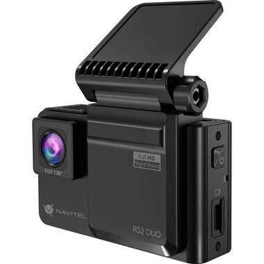 Navitel RS3 Duo Wide čierna / Kamera do auta / 2560x1440 / Uhol záberu 240 ° / microSD