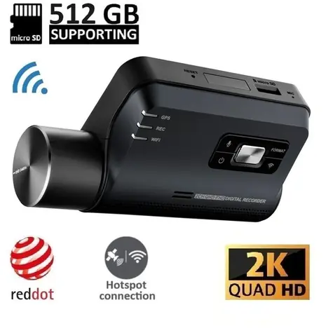 Thinkware Q850 čierna / Kamera do auta / 2K / Wi-Fi / BT / microSD