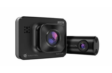 Rozbalené - Navitel R250 DUAL čierna / Kamera do auta + zadná kamera / FullHD @ 30fps / 2 "/ uhol záberu 140 ° / microSD / rozbalené
