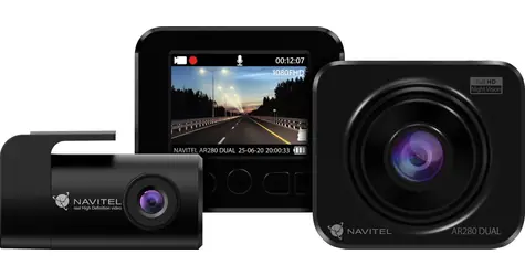 Navitel AR280 DUAL čierna / Kamera do auta / FullHD@30fps / 2" / Uhol záberu 140 ° / Night Vision / G-senzor / microSD