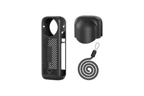 Insta360 X4 / Silikónový chránič a chránič objektívu (čierny)