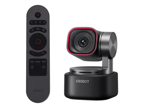 OBSBOT Tiny 3 4K Remote Combo / webkamera / gimbal / 4K@30fps / FullHD@120fps / USB-C / Mikrofón  