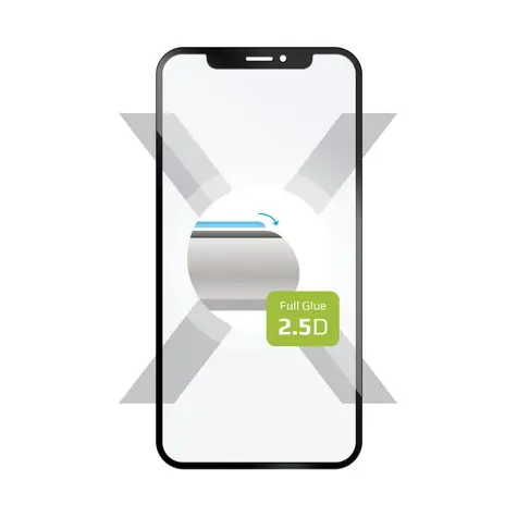 FIXED Full-Cover Ochranné tvrdené sklo pre Realme 11 čierna / lepenie cez celý displej