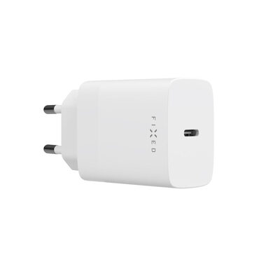 FIXED Sieťová nabíjačka 30W s USB-C výstupom a podporou PD biela
