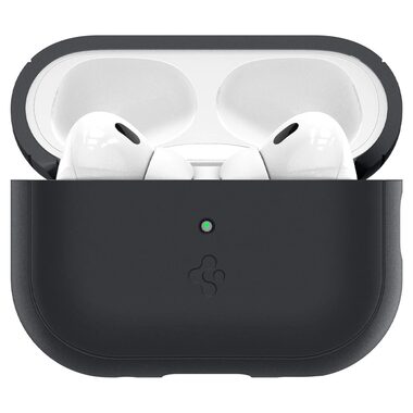 Spigen Silicone Fit + Strap ochranné púzdro pre AirPods Pro 2 čierna 