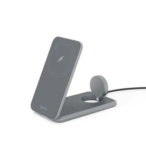 Epico Mag+ Foldable Bezdrôtový nabíjací stojan šedá / Magsafe