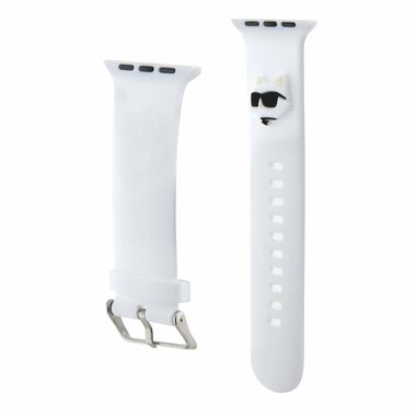 Karl Lagerfeld Choupette Head NFT Remienok pre Apple Watch 38/40/41 bilá