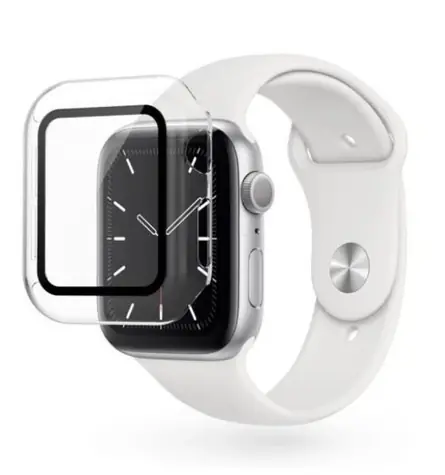 Epico Sklenený ochranný kryt pre Apple Watch Series 7 (41mm) transparentný