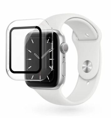 Epico Sklenený ochranný kryt pre Apple Watch Series 7 (45mm) transparentný