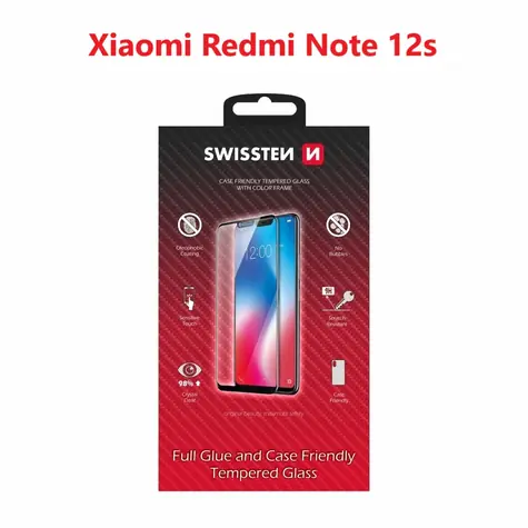 Swissten FULL GLUE COLOR FRAME CASE FRIENDLY pre XIAOMI REDMI NOTE 12s čierna