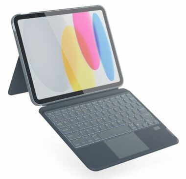 Epico Ochranný kryt s QWERTY klávesnicou pre Apple iPad 10.2" sivá