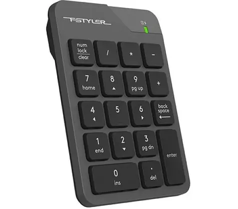 A4Tech FSTYLER FGK21-C sivá / bezdrôtová numerická klávesnica / 18 kláves / 2.4 GHz / USB-C