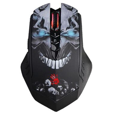 A4Tech BLOODY R80 PLUS čierna / Bezdrôtová herná optická myš / 5000 DPI / 2.4 GHz / 7tl. + koliesko / Nano USB 