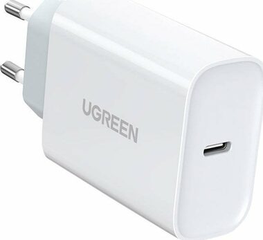 Ugreen Rýchlonabíjací adaptér biela / USB-C / 30W / PD3.0 / QC4.0