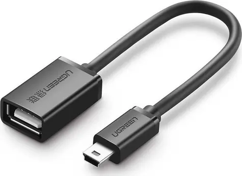 Ugreen US249 Adaptér Mini USB (M) - USB-A (F) 0.15m čierna