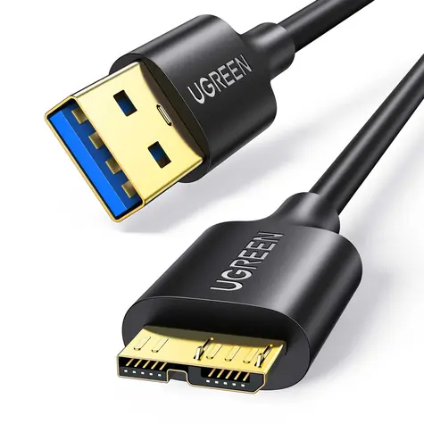 Ugreen Kábel USB-A 3.0 (M) - Micro USB 3.0 (M) 1m čierna