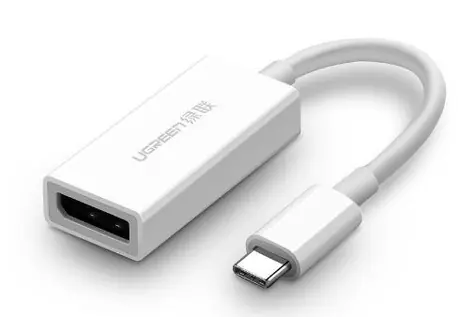 Ugreen Adaptér USB-C (M) - DisplayPort (F) 0.15m biela