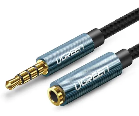 Ugreen AV118 Predlžovací kábel 3.5mm Jack (M) - 3.5mm Jack (F) 2m modrá