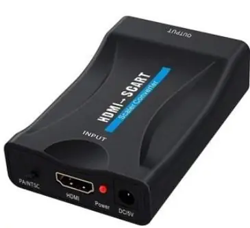 PremiumCord prevodník HDMI na SCART 1080P s napájacím zdrojom 230V