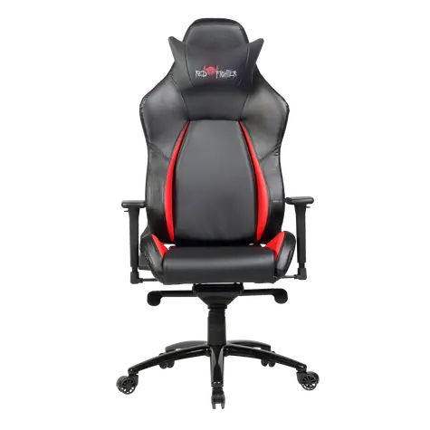 Red Fighter C2 herné kreslo čierna / PU + PVC / odnímateľné vankúšiky / nosnosť 150kg
