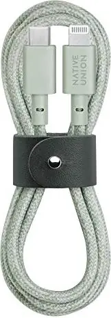 Native Union Belt Cable USB-C - Lightning 1.2m zelená 