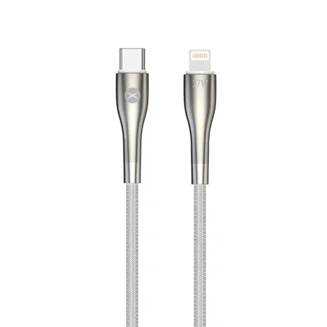 Forever Sleek Kábel USB-C (M) - Lightning (M) 1m biela / 27W 