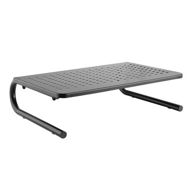 Powerton Podstavec pod monitor plast čierna / nosnosť 20 kg