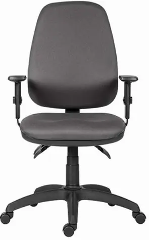 Powerton Anna šedá / Kancelárske ergonomické kreslo / nosnosť 120 kg