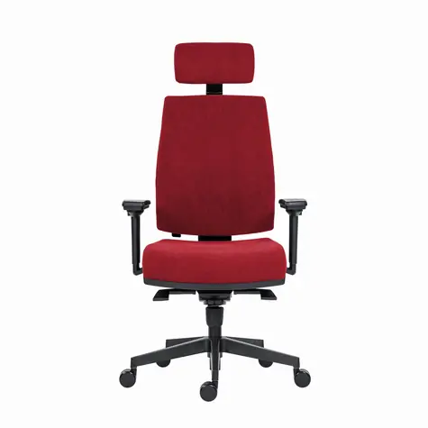 Powerton Jana červená / Kancelárske ergonomické kreslo / nosnosť 130 kg 