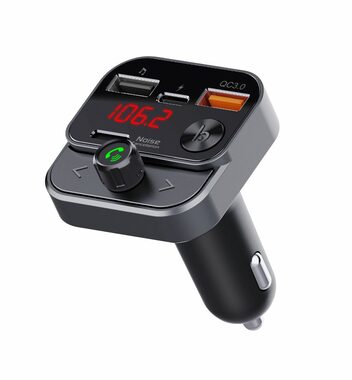 Swissten FM TRANSMITTER čierna / Bluetooth / USB nabíjačka / Handsfree