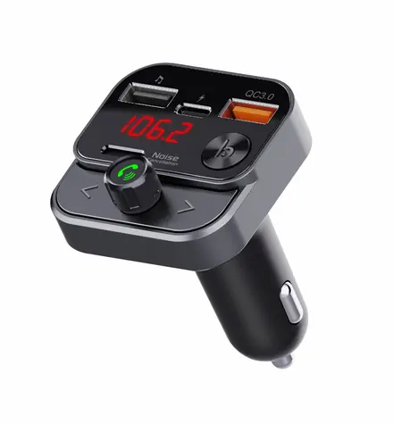 Swissten FM TRANSMITTER čierna / Bluetooth / USB nabíjačka / Handsfree