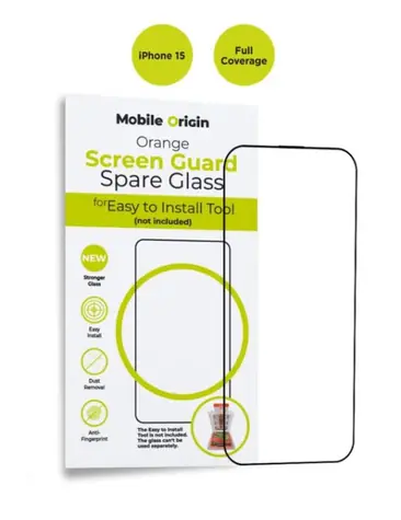 Mobile Origin Orange Screen Guard Spare Glass Ochranné sklo pre Apple iPhone 15
