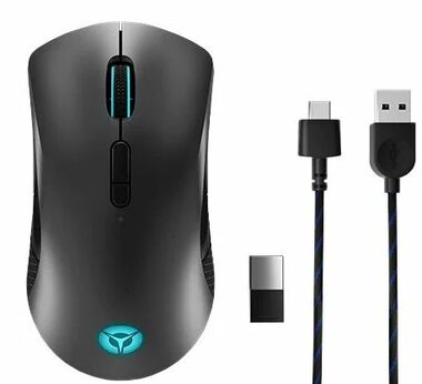 Lenovo Legion M600 čierna / Bezdrôtová herná myš / 16 000 DPI / Bluetooth 5.0 / USB prijímač / USB 2.0 / RGB