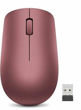 Lenovo 530 červená / Bezdrôtová myš / 1200 DPI / 2.4GHz Nano USB dongle / 1x AA