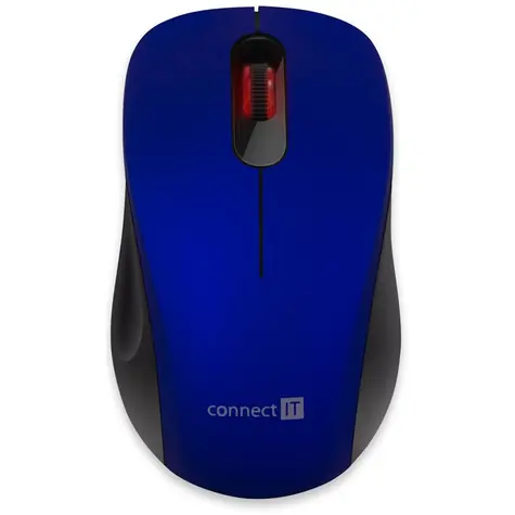 Connect IT CMO-2230-BL MUTE modrá / Bezdrôtová myš / optická / 1200 DPI / 3 tlačidlá / 2.4 GHz