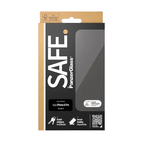 PanzerGlass SAFE. UWF Ochranné sklo pre Apple iPhone 15 Pro
