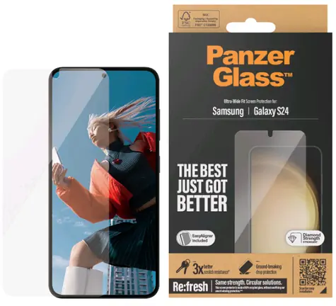 PanzerGlass UWF Ochranné sklo pre Samsung Galaxy S24 / Inštalačný set 