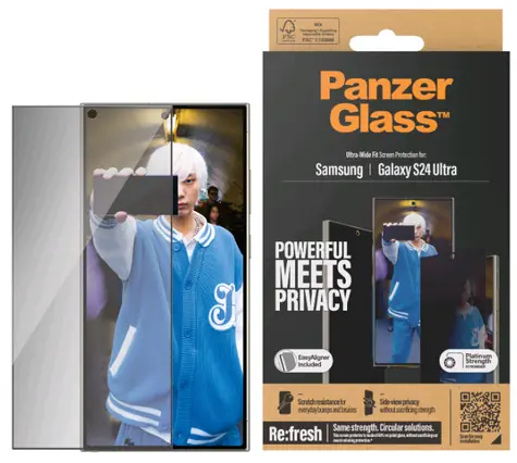 PanzerGlass UWF Privacy Tvrdené sklo pre Samsung Galaxy S24 Ultra / Inštalačný set 