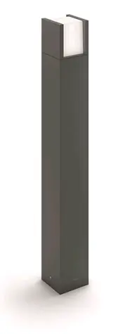 Philips Arbour 6W šedá / LED vonkajšie stĺpové svietidlo / 600LM / 4000K / IP44 