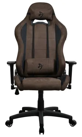 Arozzi Torretta Super Soft hnedá / Herná stolička / látkové čalúnenie / nastaviteľná výška a uhol / otočná o 360°