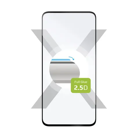 FIXED Full-Cover Ochranné tvrdené sklo pre Samsung Galaxy A55 5G čierna / lepenie cez celý displej 