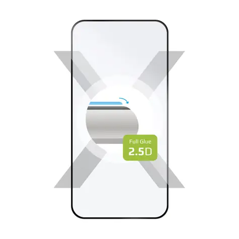 FIXED Full-Cover Ochranné tvrdené sklo pre Motorola Moto G84 čierna / lepenie cez celý displej 